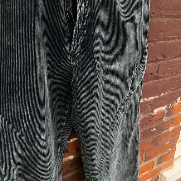 Blue corduroy vintage wide leg pants - Picture 2 of 5